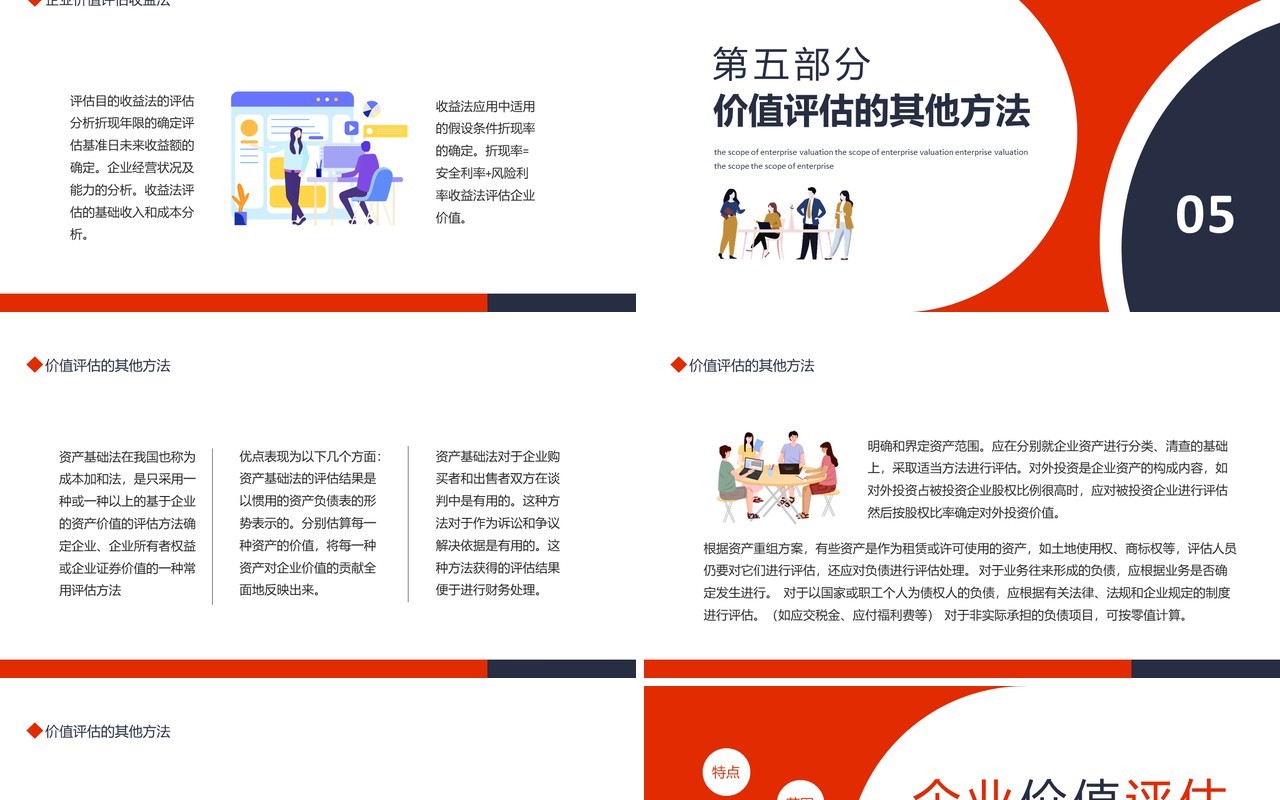 资产评估企业价值评估范围动态PPT模板