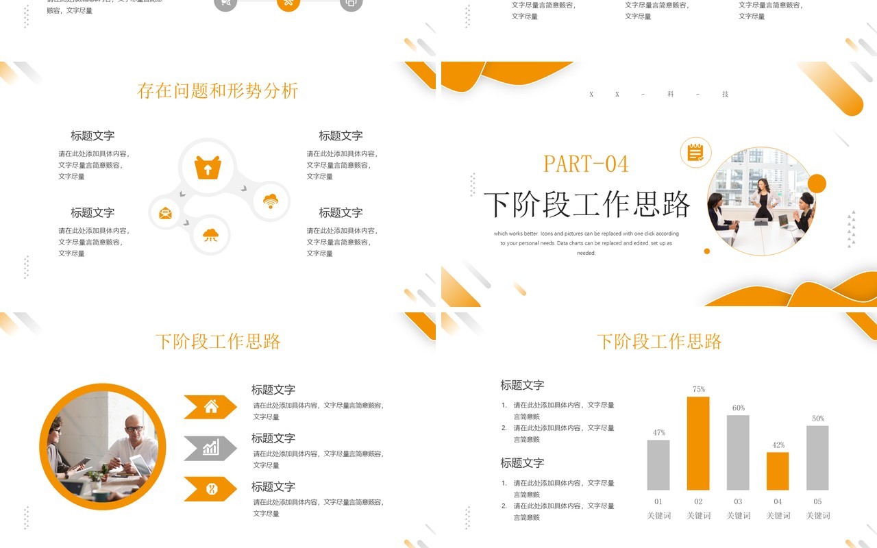 黄色商务风经营分析汇报PPT通用模板