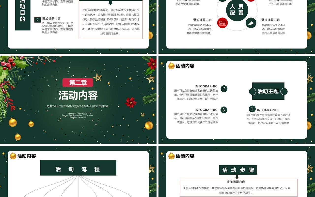 圣诞节活动策划节日介绍通用PPT模板