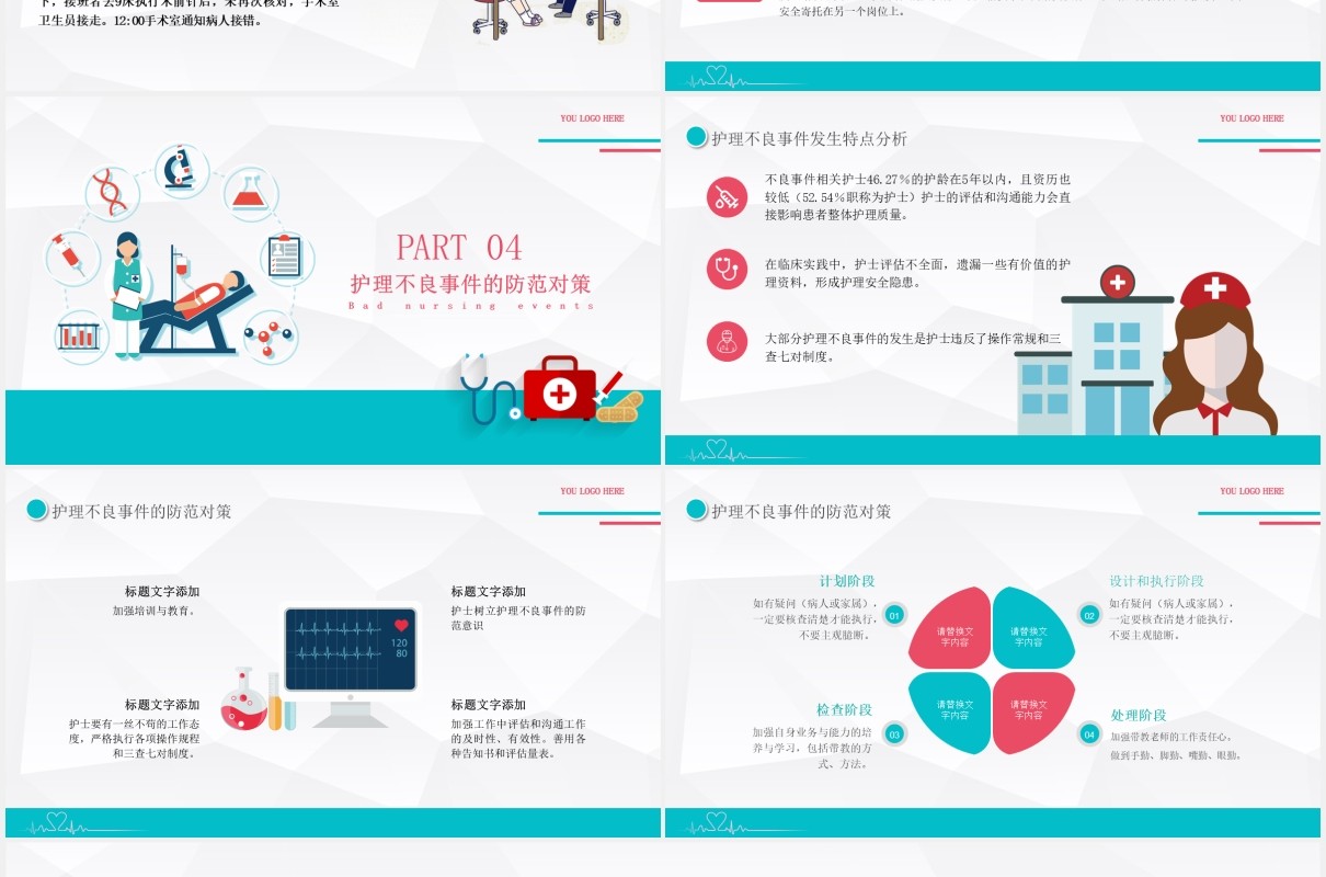 简约护理不良事件与隐患缺陷PPT模板