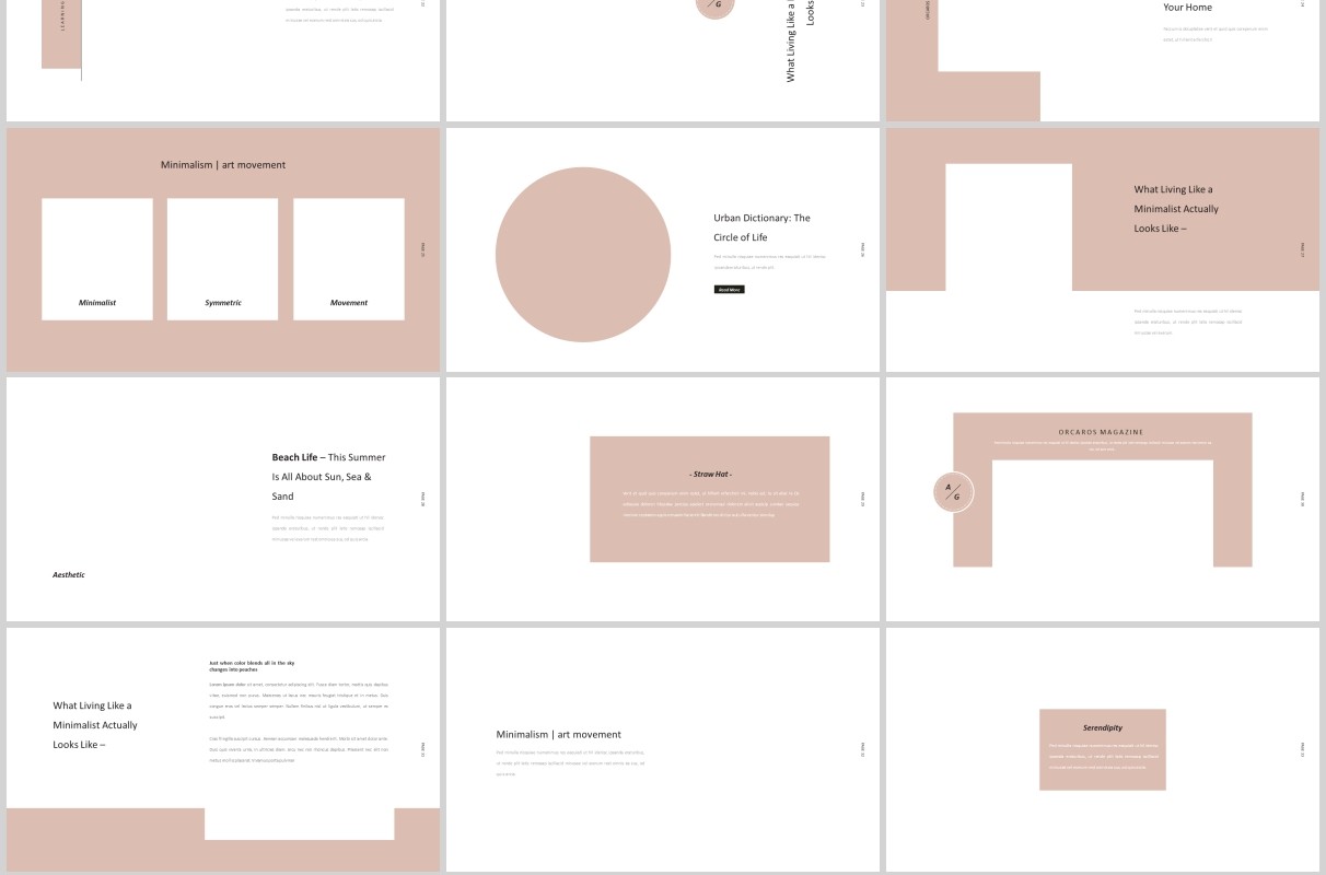 工作图片展示PPT排版设计模板Orcaros Powerpoint