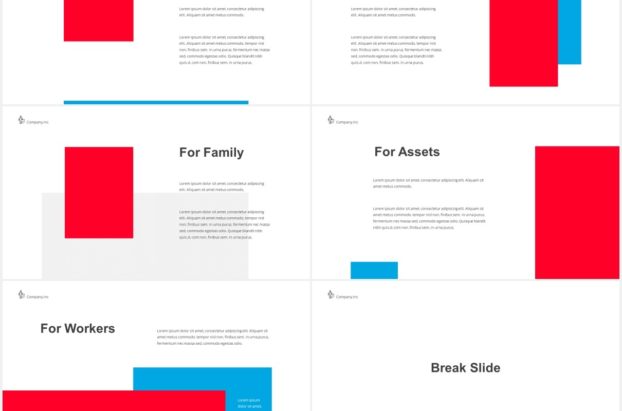 商务保险工作PPT图片排版设计素材Insurance Powerpoint Template