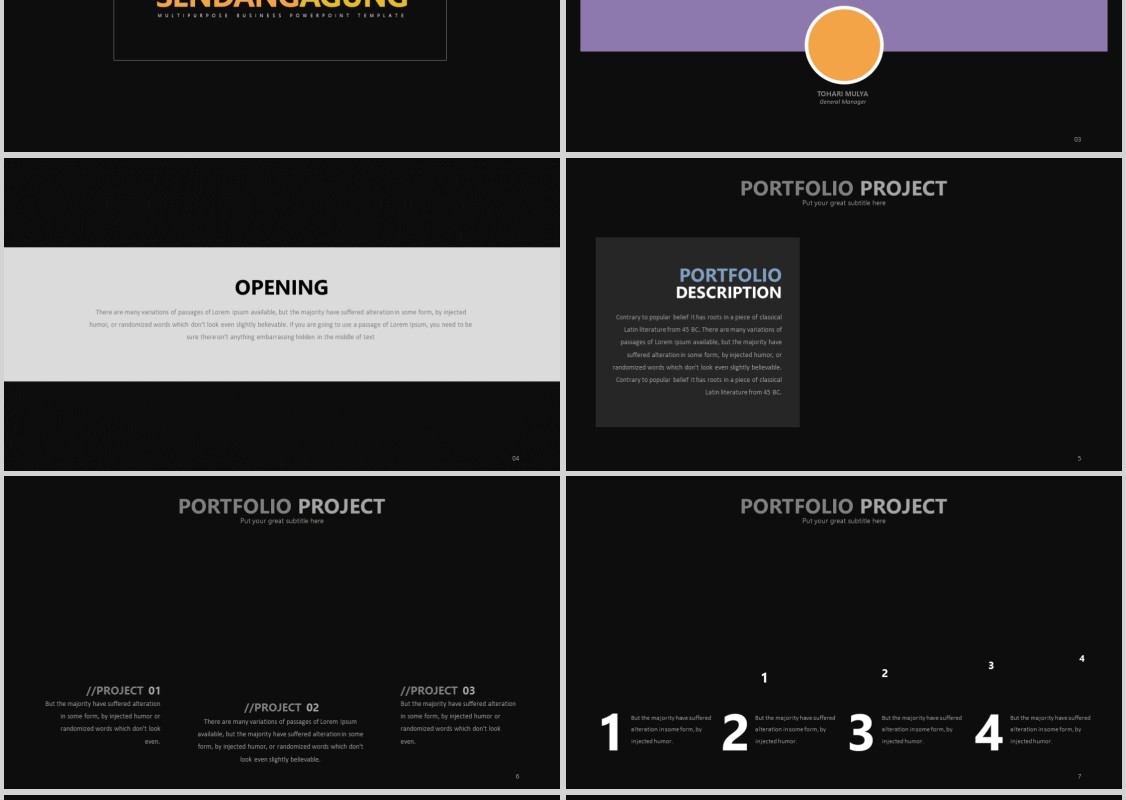 优质商务PPT信息图表版式设计模板Sendangagung Powerpoint