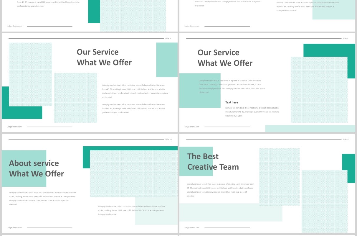 个人简历求职竞聘PPT模板版式设计Lodge - Powerpoint Template
