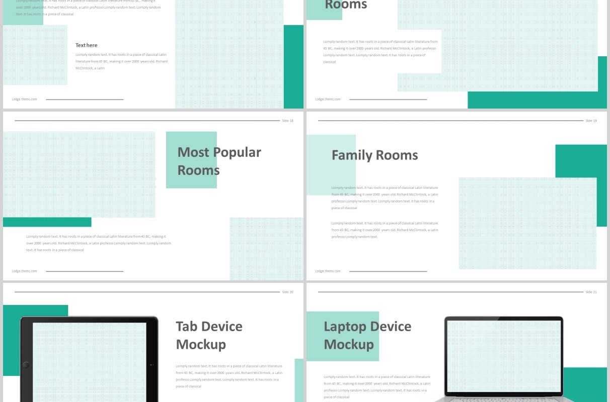个人简历求职竞聘PPT模板版式设计Lodge - Powerpoint Template