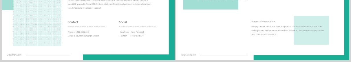 个人简历求职竞聘PPT模板版式设计Lodge - Powerpoint Template