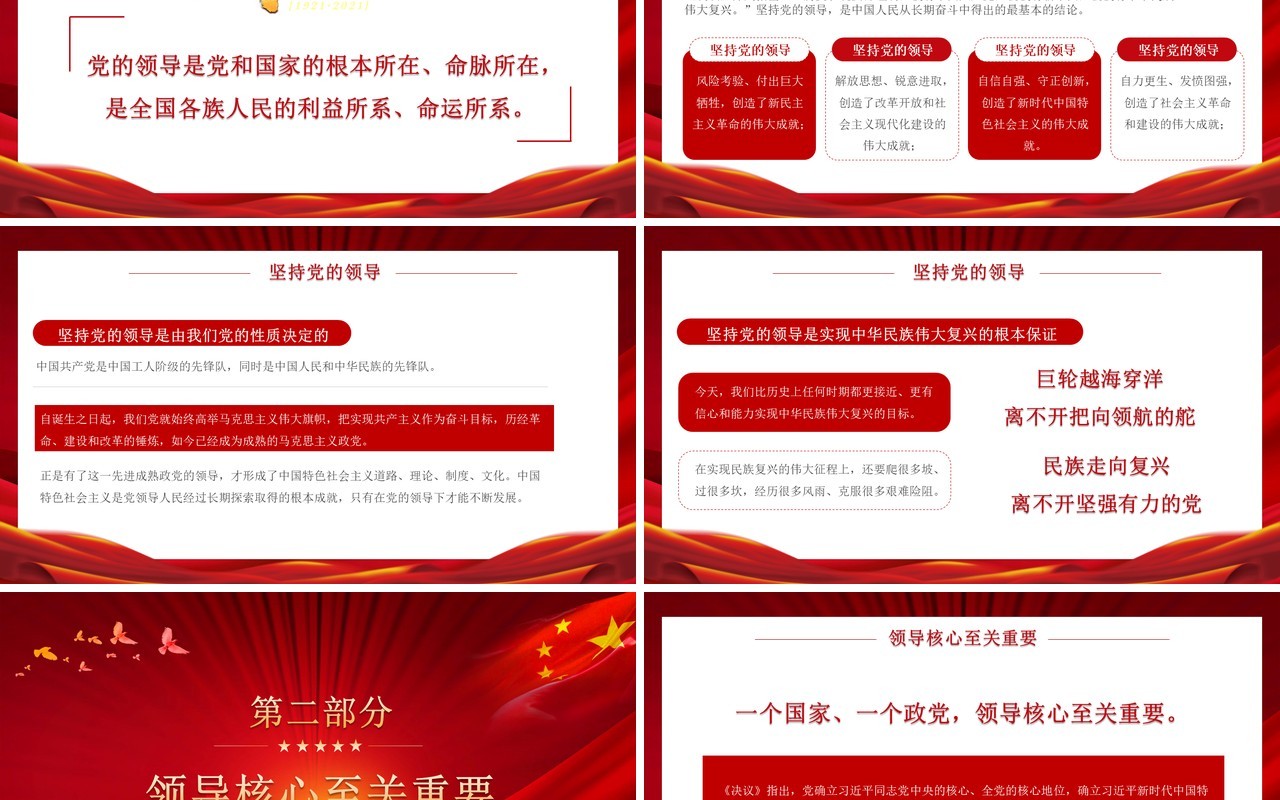 学习领会中国共产党百年奋斗的历史经验PPT模板
