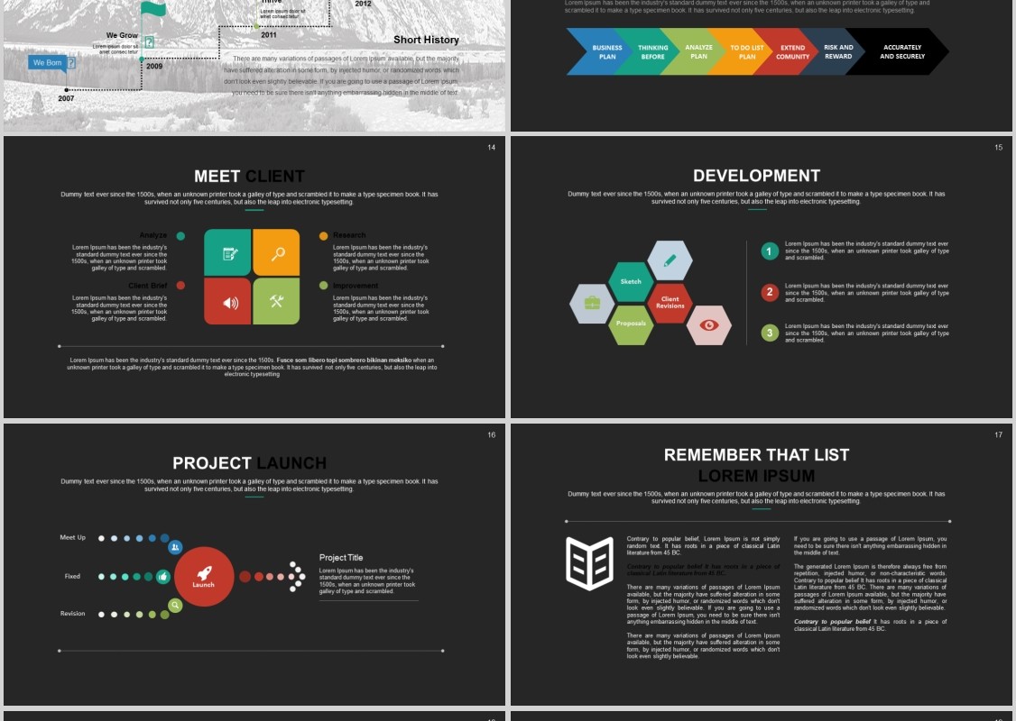 商务工作通用PPT信息图表可视化模板Blega Powerpoint