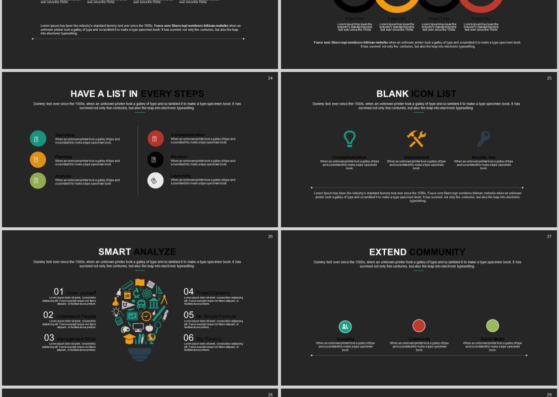 商务工作通用PPT信息图表可视化模板Blega Powerpoint