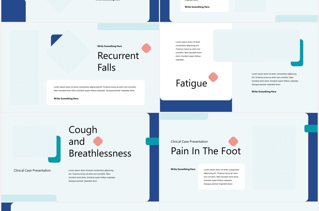 临床病例医疗医院图片排版设计PPT模板KLINIK - Clinical Case Powerpoint Template