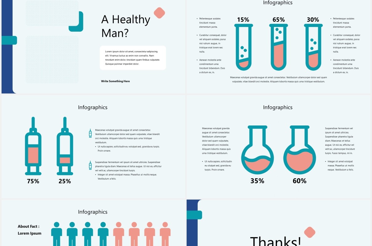 临床病例医疗医院图片排版设计PPT模板KLINIK - Clinical Case Powerpoint Template