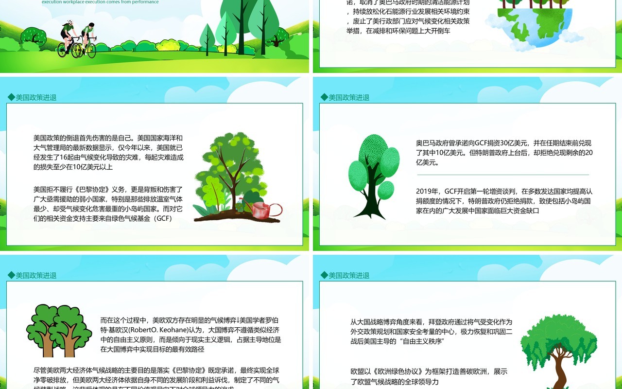 气候协定解读自主确定目标协定不强制分配温室气体减排量动态PPT模板