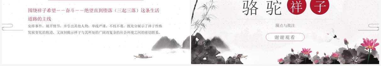 部编版七年级语文下册骆驼祥子课件PPT模板