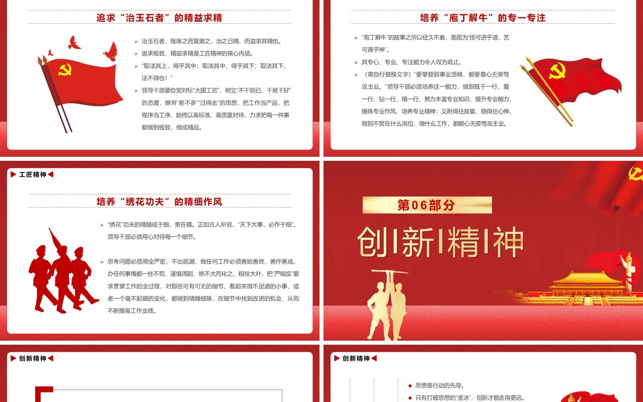 新时代领导干部应具备哪些精神PPT模板