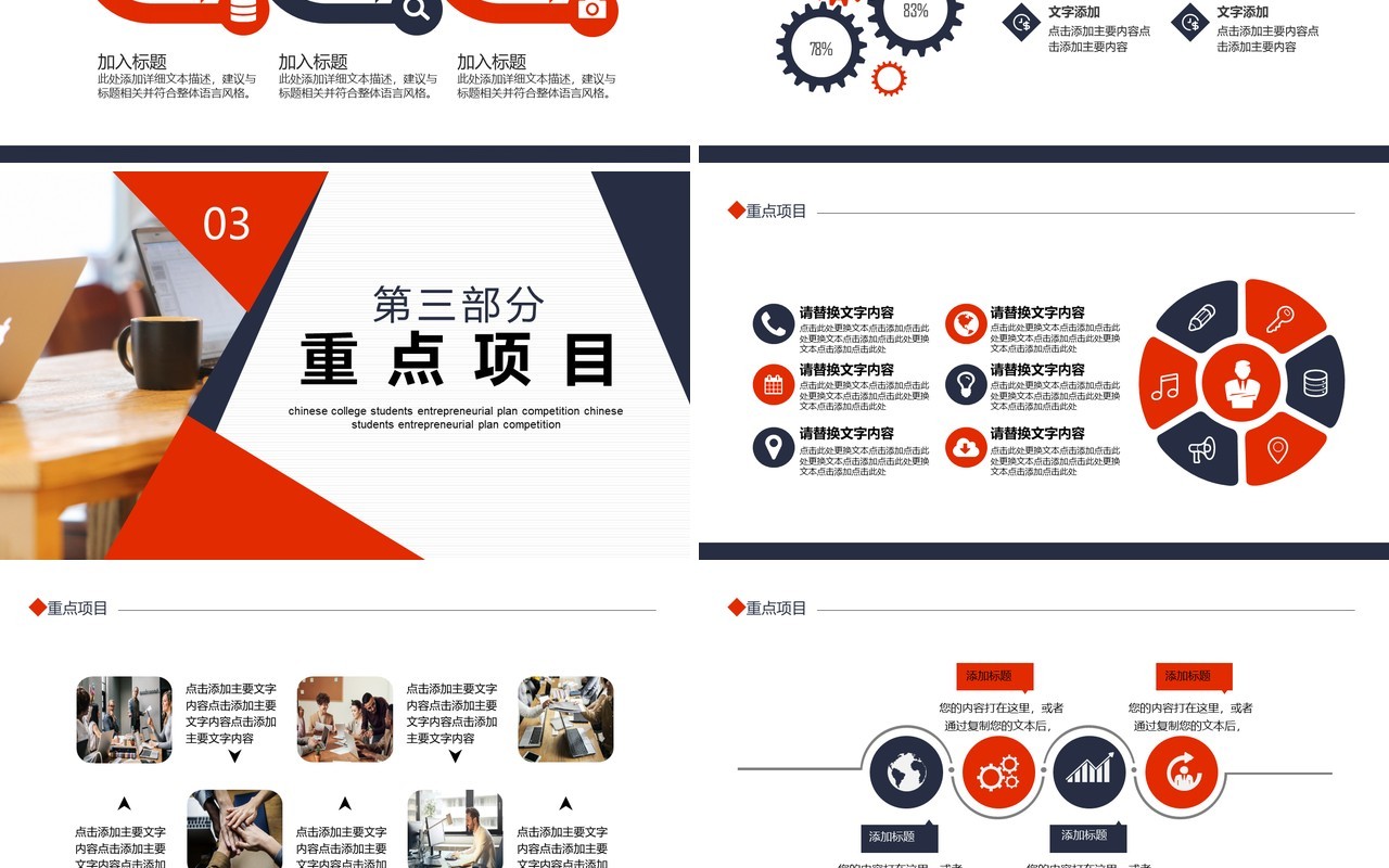 企业财务部工作总结计划汇报动态PPT模板