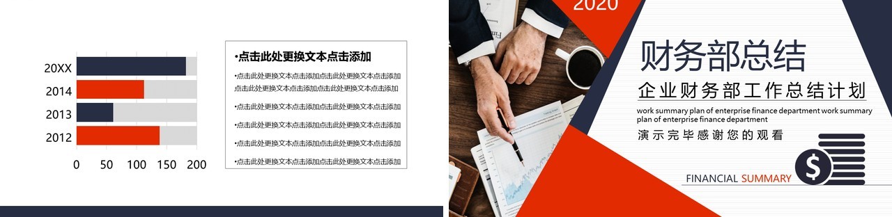 企业财务部工作总结计划汇报动态PPT模板