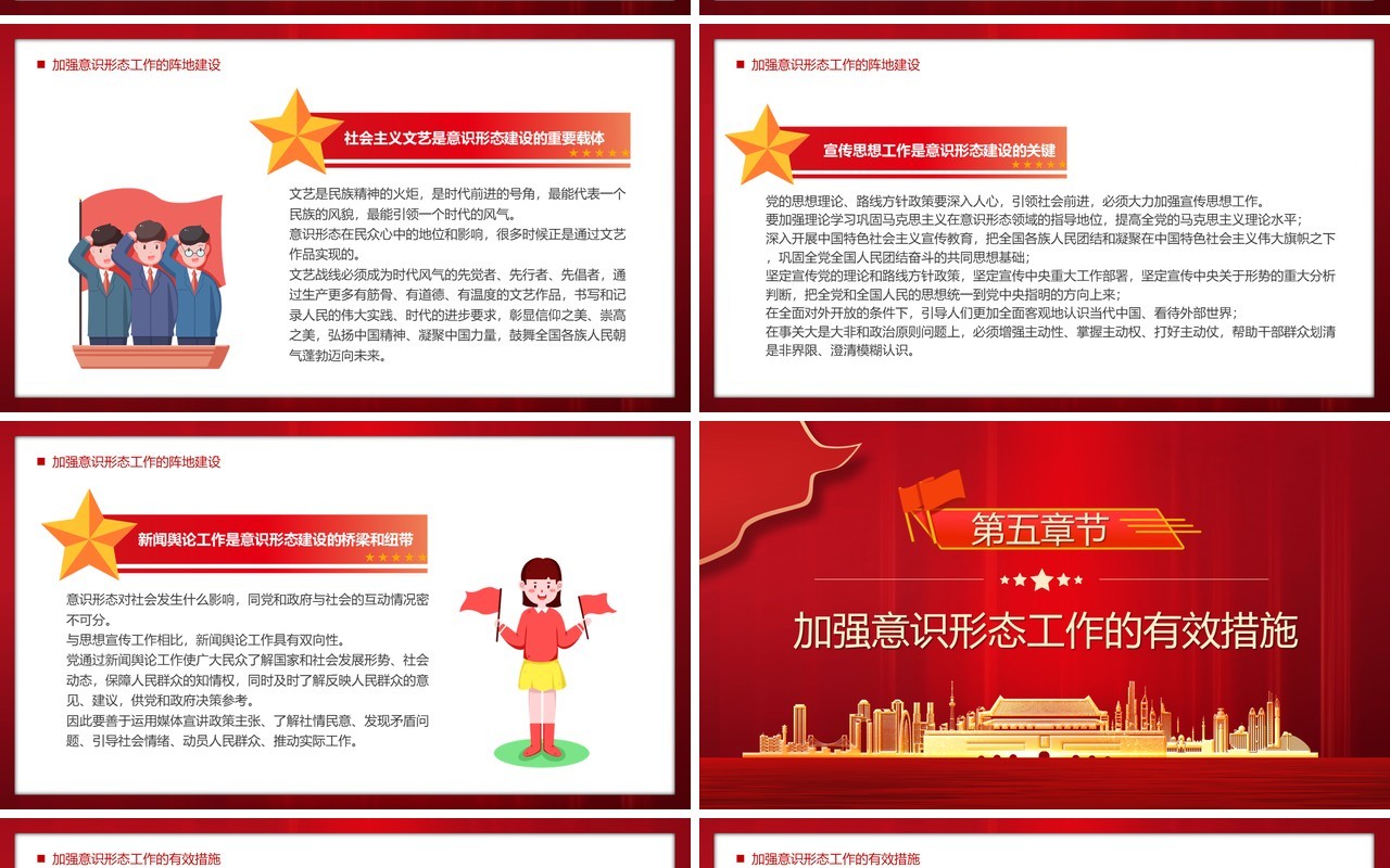 坚定不移做好新时代意识形态工作专题党课PPT模板