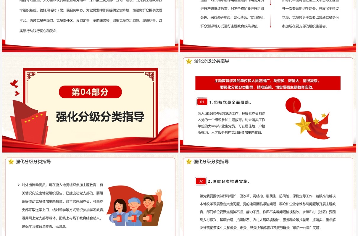 第二批主题教育实施方案PPT模板