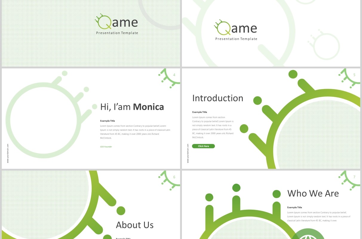时间轴公司历程工作计划总结PPT模板版式设计Qame Powerpoint Template