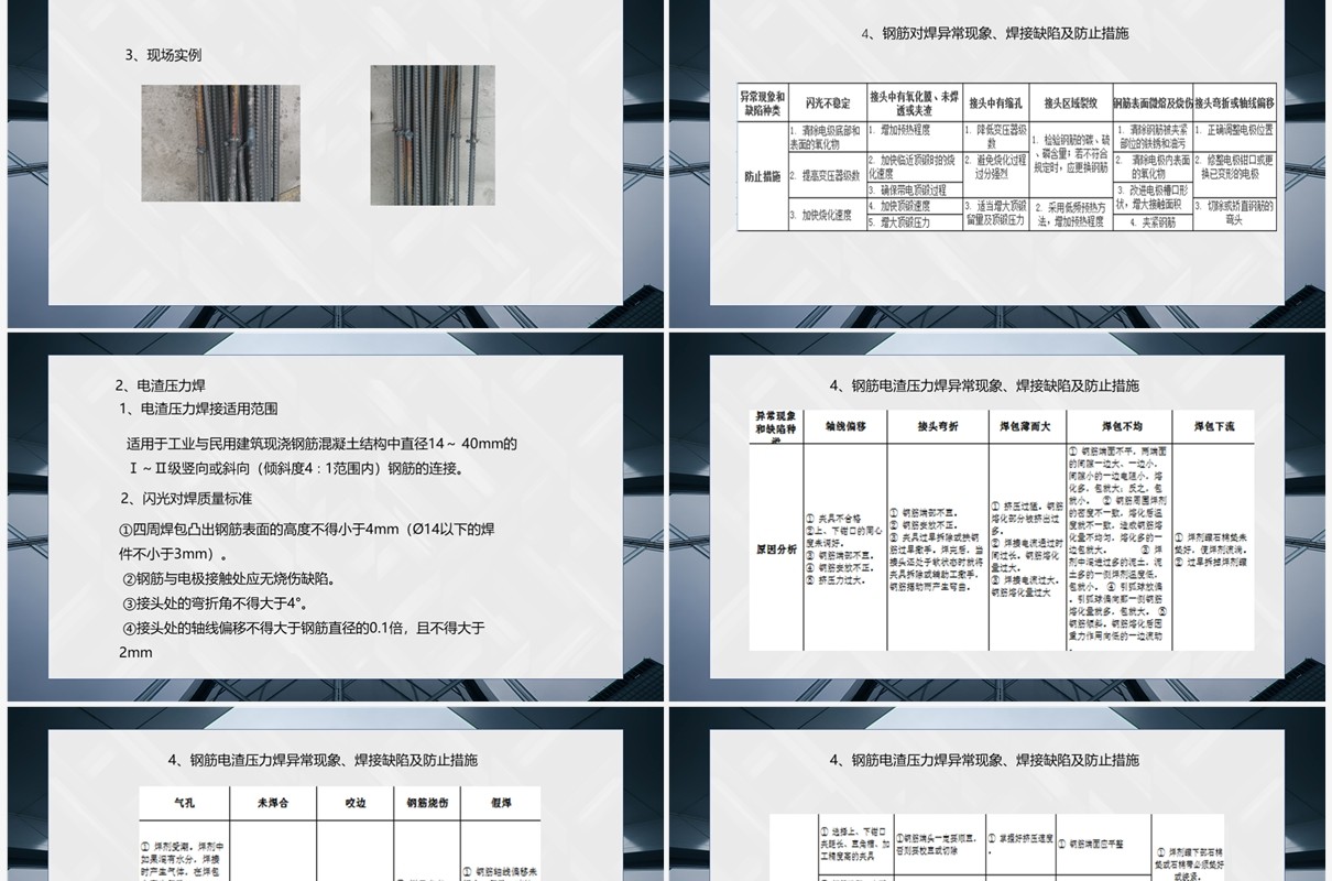 钢筋工程质量控制重点培训PPT模板