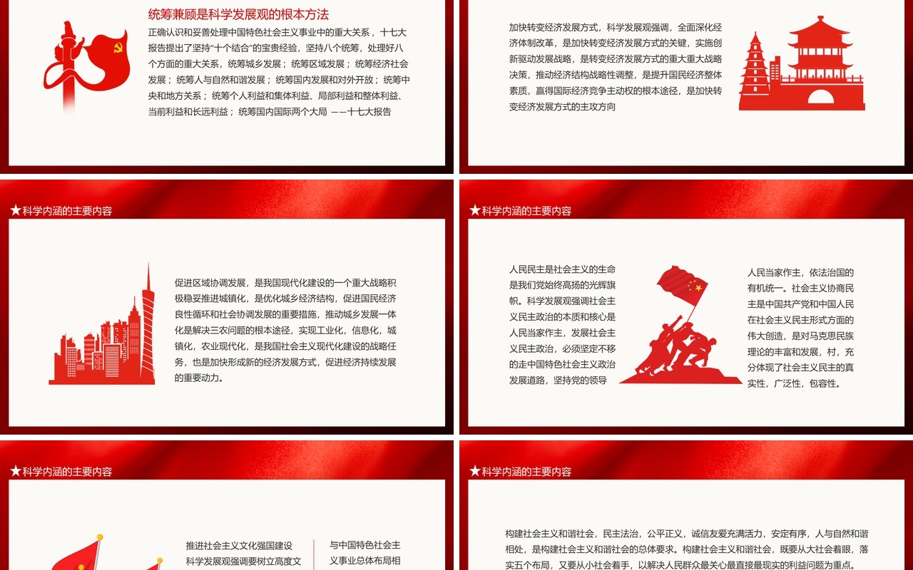 科学发展观的形成内涵及历史地位动态PPT模板