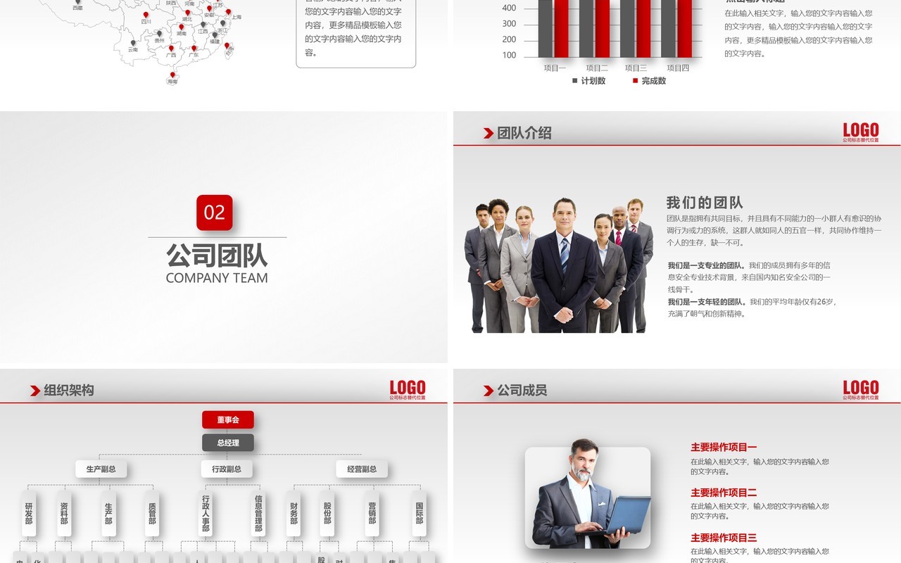 简约高端公司介绍企业宣传PPT模板
