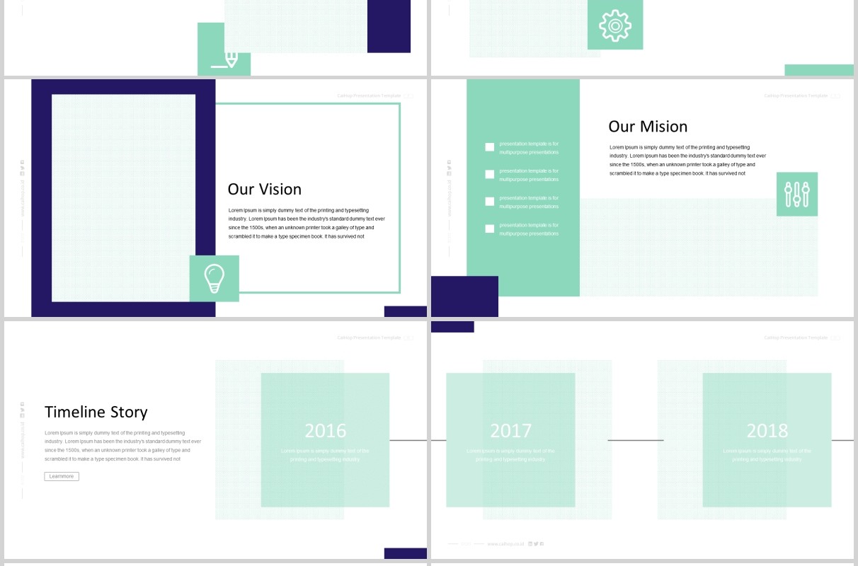 公司介绍产品宣传SWOT分析PPT模板CaiHop - Powerpoint Template