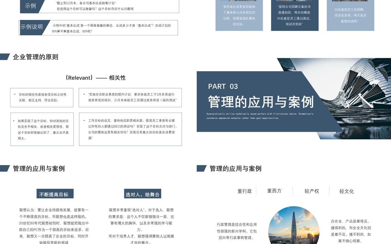 商务企业管理基础知识培训PPT模板