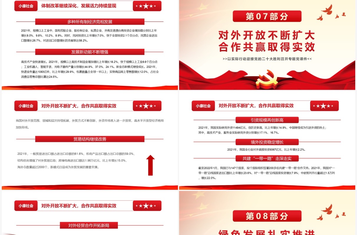 国民经济量增质升十四五实现良好开局PPT模板