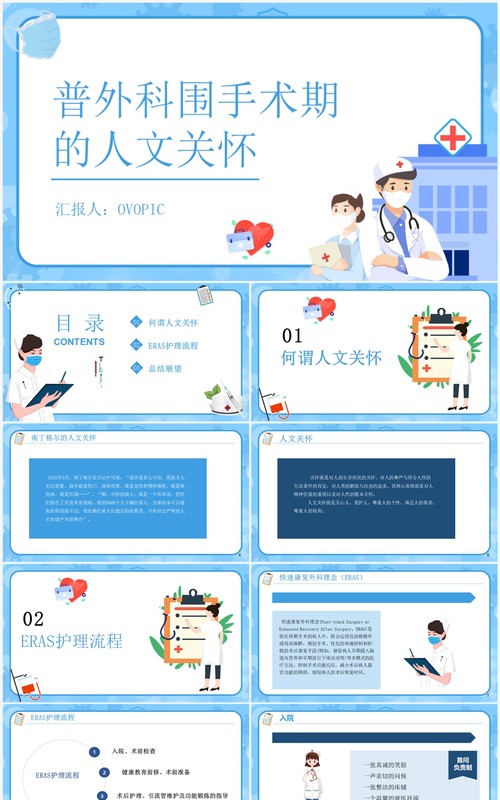 普外科围手术期人文关怀PPT模板