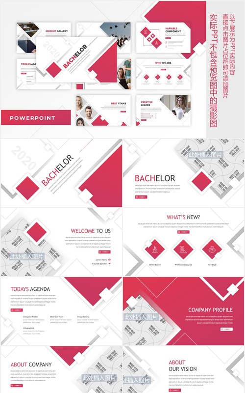 学术报告教育课件PPT图片排版设计模板Bachelor - Education PowerPoint Template