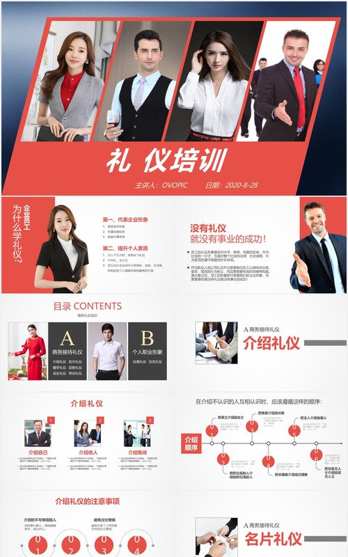 职场商务礼仪培训课件PPT模板