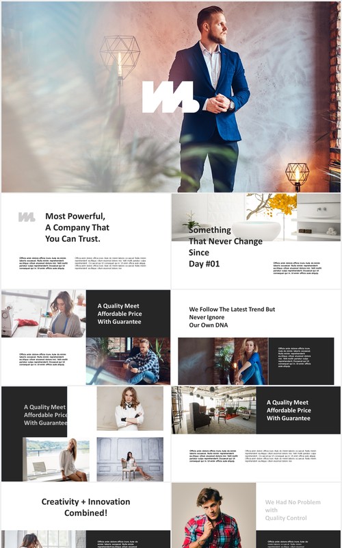 创意机构公司宣传介绍PPT模板marven creative agency powerpoint template