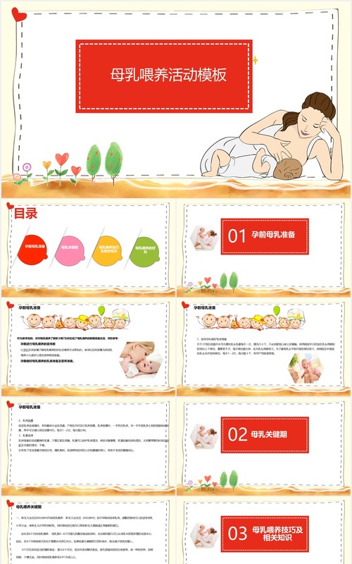 母乳喂养医疗护理培训课程PPT模板