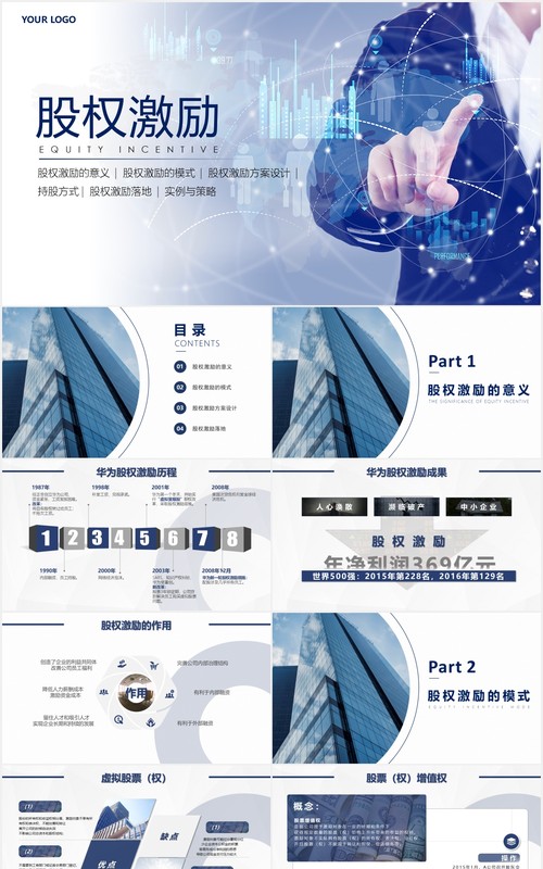 企业股权激励策略PPT模板