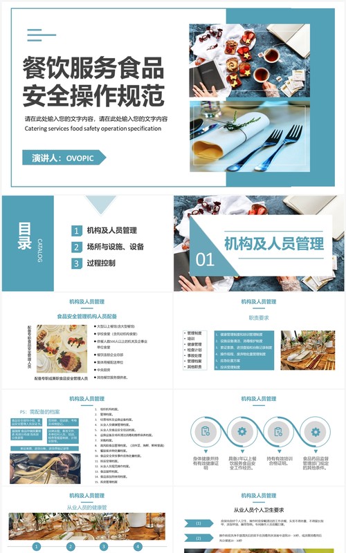 餐饮服务食品安全操作规范培训PPT模板