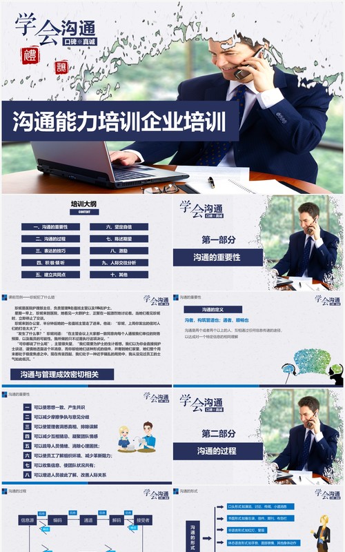 企业员工沟通能力表达力培训课件PPT模板