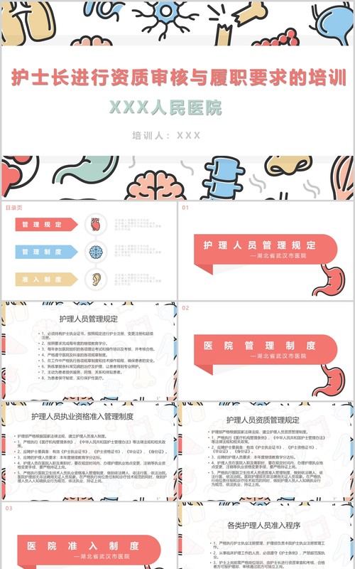 护士长进行资质审核与履职要求的培训PPT模板