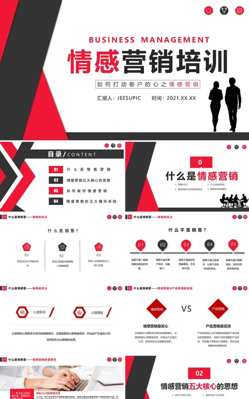 情感营销培训之如何打动客户的心PPT模板