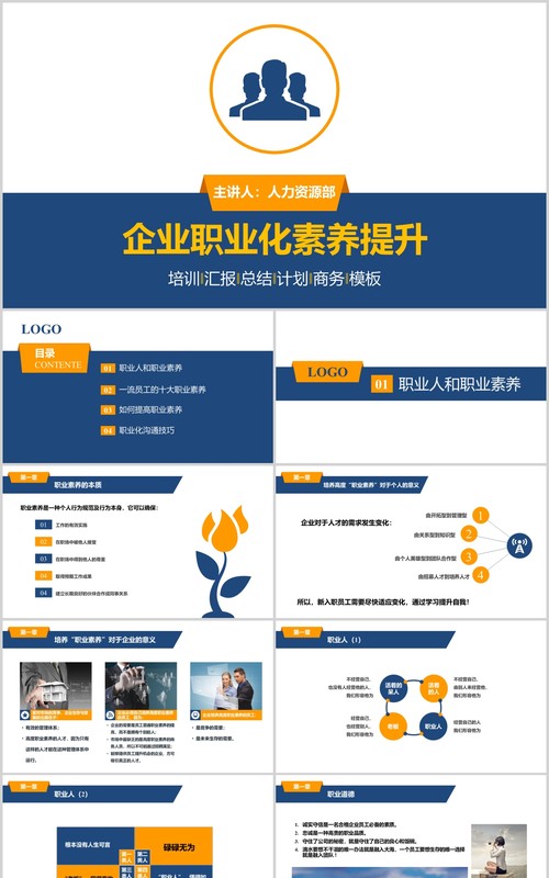 企业职业化素养提升PPT模板