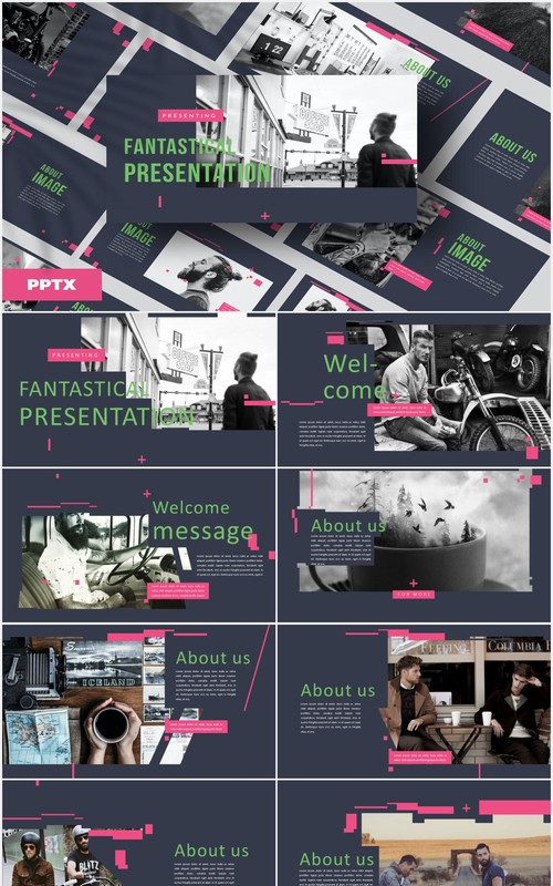 作品图片展示PPT模板Fantastical - Powerpoint Template