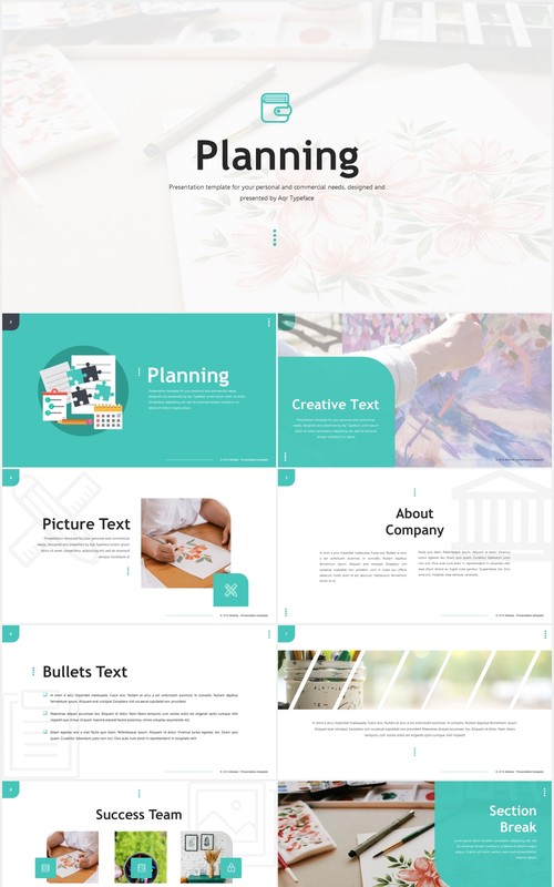 国外工作计划总结汇报PPT模板Planning - Powerpoint Template