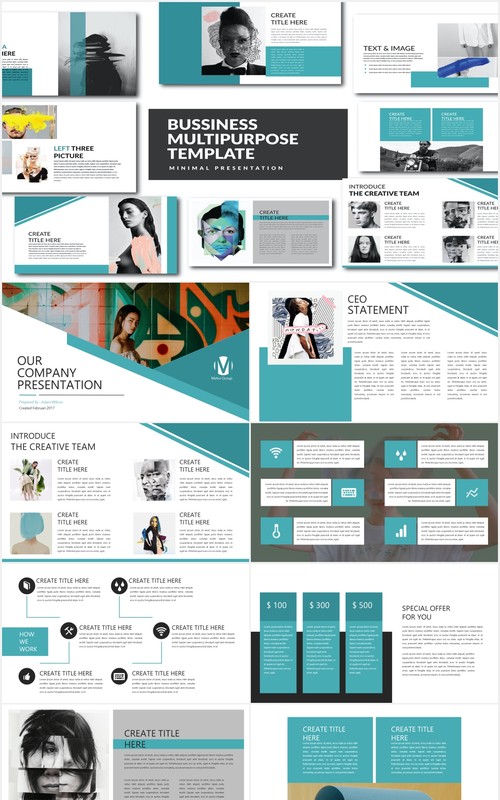商务业务产品展示PPT模板Bussiness Template Powerpoint