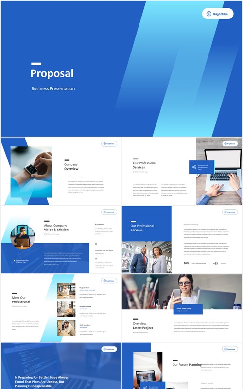 优质提案商务广告公司宣传介绍PPT模板Proposal - Business Powerpoint Pitch Deck
