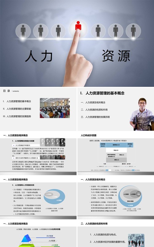 人力资源工作计划总结汇报PPT模板15