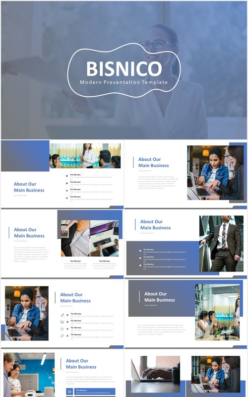 高端商业计划书工作报告国外PPT模板bisnico powerpoint template