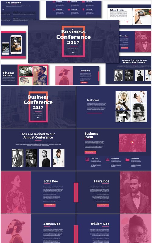 蓝调多用途商务PPT模板Blues Multipurpose Template PPT