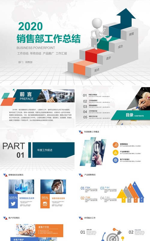 阶段工作PPT模板设计