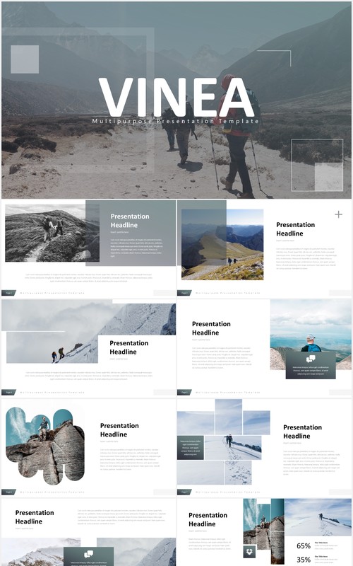户外旅游展示宣传PPT模板powerpoint template