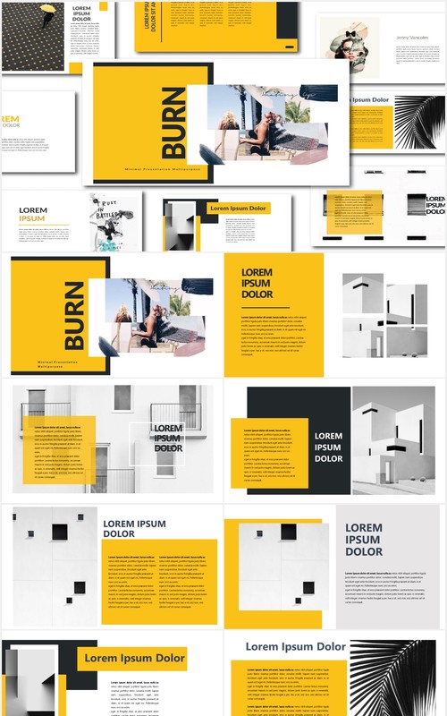 多用途作品展示PPT模板Agancy Multipurpose Template PPTX